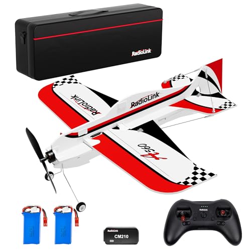 Radiolink A560 Ready to Fly (RTF) 3D RC Airplane 580mm with Byme-A Gyro FC, 6 Flight Modes, Brushless Motor 15A ESC Plane, T8S Transmitter & R8XM Voltage Telemetry RX for Beginner or Experienced - PUF HOUSE